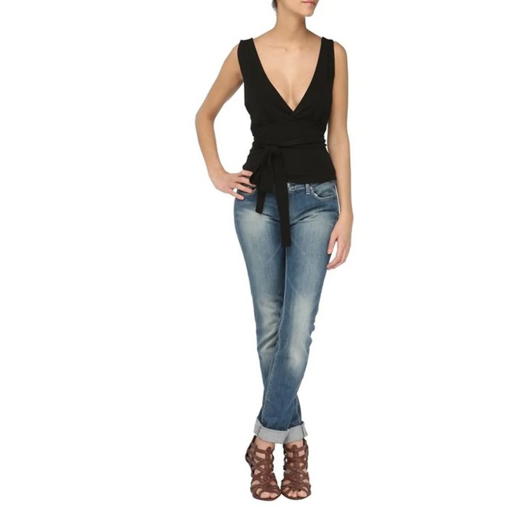 DIESEL Bengala Rayon Top Black Lg NWT - Picture 10 of 10